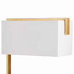 Торшер с прямоугольным абажуром на золотом металлическом каркасе Rectangular Plane  варинант исполнения - 2 | Loft Concept в Липецке