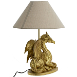 Настольная лампа с абажуром Дракон Golden Dragon Lamp Beige варинант исполнения - 4 | Loft Concept в Липецке