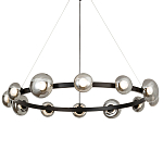 Светодиодная кольцевая люстра IONA Сhandelier black варинант исполнения - 3 | Loft Concept в Липецке