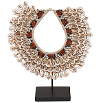 Этническое ожерелье из ракушек на подставке Ethnic Necklace Lacy Shells Beige варинант исполнения - 1 | Loft Concept в Липецке