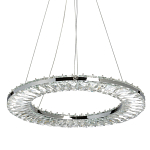 Люстра круглая с прозрачной хрустальной рамкой Maude Crystal Light варинант исполнения - 1 | Loft Concept в Липецке