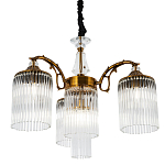 Подвесная люстра с плафонами с виде трубчатых хрустальных подвесок Cadice Chandelier варинант исполнения - 1 | Loft Concept в Липецке