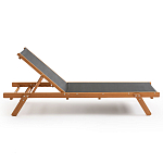 Шезлонг из текстиля и эвкалипта Power of Nature варинант исполнения - 2 | Loft Concept в Липецке