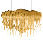 Люстра подвесная с металлическими цепочками и изогнутыми металлическими дугами 72 см Atlantis Chain варинант исполнения - 16 | Loft Concept в Липецке