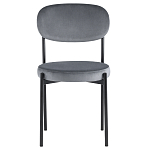 Стул с круглым сиденьем на металлическом основании ALFIE CHAIR Grey варинант исполнения - 2 | Loft Concept в Липецке