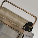 Настенный фонарь прямоугольной формы цвета состаренная латунь с двумя лампами Hinkley варинант исполнения - 4 | Loft Concept в Липецке