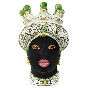 Ваза Vase Moro Lady Ornate Dark Green