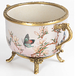 Фарфоровая чаша с бронзовыми элементами Eden Garden варинант исполнения - 2 | Loft Concept в Липецке