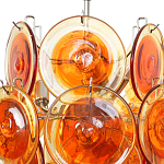 Люстра из оранжевых стеклянных дисков OrangeGlowing Reflectors варинант исполнения - 1 | Loft Concept в Липецке