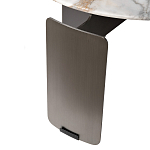 Столик журнальный с круглой мраморной столешницей на трех опорах Marble Stone Drawing варинант исполнения - 5 | Loft Concept в Липецке