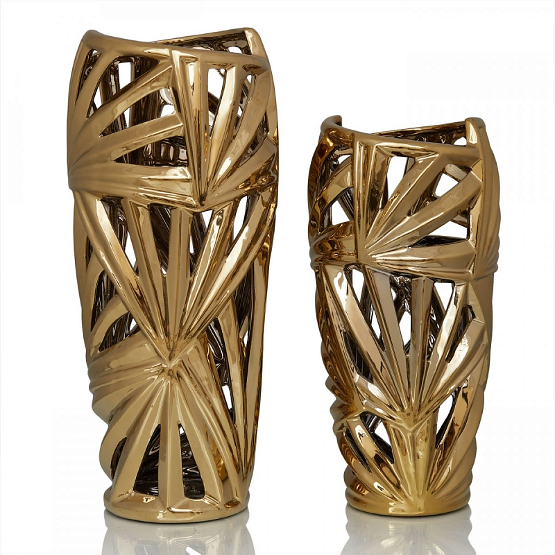 Ваза Palm Leaves Gold Золотой Ваза Palm Leaves Gold Золотой в Липецке | Loft Concept