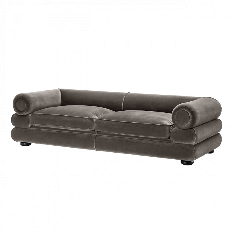 Диван Eichholtz Sofa Coachella Серый Черный Диван Eichholtz Sofa Coachella Серый Черный в Липецке | Loft Concept