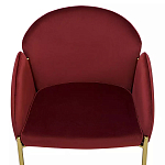 Стул бордовый на золотистых ножках Burgundy Chair варинант исполнения - 5 | Loft Concept в Липецке