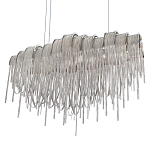 Люстра подвесная с металлическими цепочками и изогнутыми металлическими дугами 72 см Atlantis Chain варинант исполнения - 7 | Loft Concept в Липецке