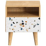 Прикроватная тумба с изображением на ящике Elise Nightstand варинант исполнения - 14 | Loft Concept в Липецке