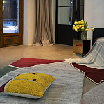 Чехол на подушку с рисунком горчичного цвета Elan Textured варинант исполнения - 2 | Loft Concept в Липецке