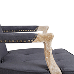 Кресло Aubrey Classical Armchair dark grey velour варинант исполнения - 5 | Loft Concept в Липецке