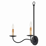 Бра настенное черное с 2-мя лампами Candle Sleeves варинант исполнения - 2 | Loft Concept в Липецке