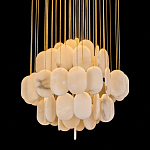 Люстра с овальными подвесками из натурального камня Spatial Composition варинант исполнения - 2 | Loft Concept в Липецке