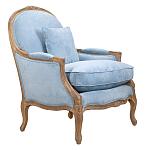 Кресло Ava Classical Armchair light blue velour варинант исполнения - 1 | Loft Concept в Липецке