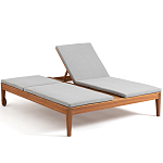 Шезлонг двухместный из эвкалипта Sunset варинант исполнения - 2 | Loft Concept в Липецке