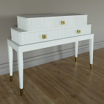 Премиальная Консоль с тремя ящиками Elsa Dreams White варинант исполнения - 1 | Loft Concept в Липецке