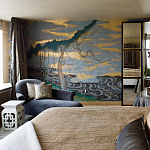 Обои ручная роспись Bamboo River Blossom Original colourway on Deep Rich Gold gilded paper with pearlescent antiquing варинант исполнения - 5 | Loft Concept в Липецке