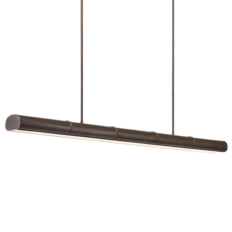Люстра длинная линейная Long Linear Chandelier Темная бронза Люстра длинная линейная Long Linear Chandelier Темная бронза в Липецке | Loft Concept