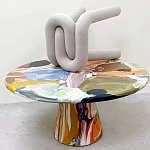 Дизайнерский журнальный стол с цветным орнаментом Unyly варинант исполнения - 1 | Loft Concept в Липецке