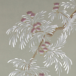 Обои ручная роспись Silk Tree Special Colourway on grey painted Xuan paper варинант исполнения - 1 | Loft Concept в Липецке