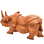 Статуэтка деревянная в виде носорога Rhino Horn варинант исполнения - 2 | Loft Concept в Липецке