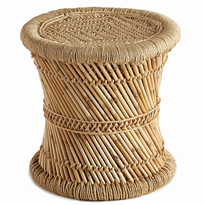 Плетеный приставной столик натуральный цвет