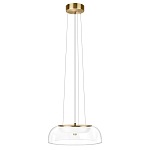 Подвесной светильник  с плоским прозрачным стеклянным плафоном Grada Light варинант исполнения - 2 | Loft Concept в Липецке