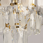 Люстра многоярусная с овальными прозрачными подвесками 28 см Harmonica варинант исполнения - 8 | Loft Concept в Липецке