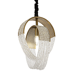 Подвесной светильник с хрустальными подвесками Godard Crystal Ring Hanging Lamp варинант исполнения - 1 | Loft Concept в Липецке