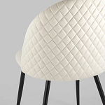 Мягкий стул в бежевом велюре Miruna Chair варинант исполнения - 6 | Loft Concept в Липецке