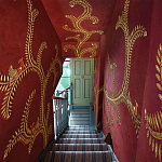 Обои с вышивкой ручной работы Fyodor Original colourway on Merlot linen варинант исполнения - 1 | Loft Concept в Липецке