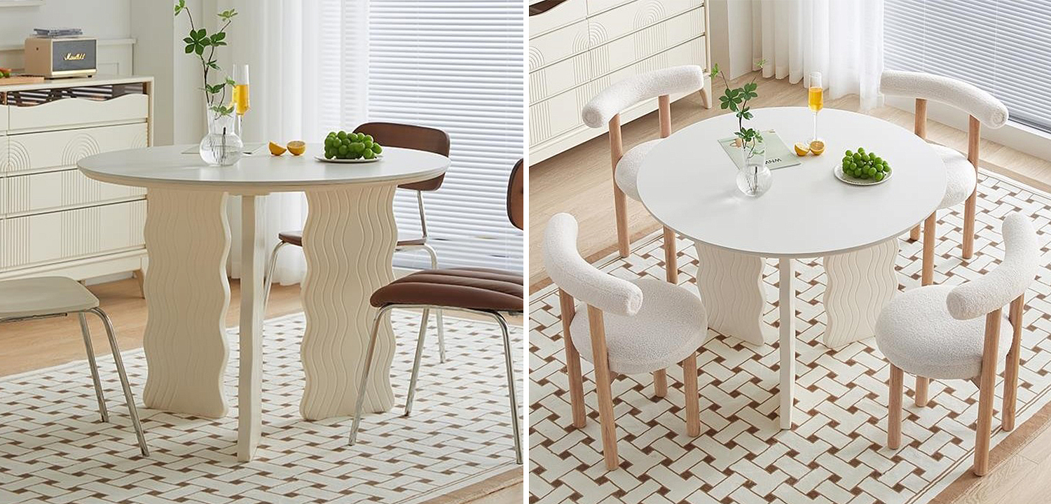 Круглый обеденный стол Lam Curved Dining Table Круглый обеденный стол Lam Curved Dining Table - Loft-Concept в Липецке