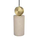 Подвесной светильник с цилиндрическим мраморным плафоном Marble square варинант исполнения - 3 | Loft Concept в Липецке