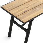 Скамья с сиденьем из массива акации Damon Industrial Wooden Bench варинант исполнения - 2 | Loft Concept в Липецке