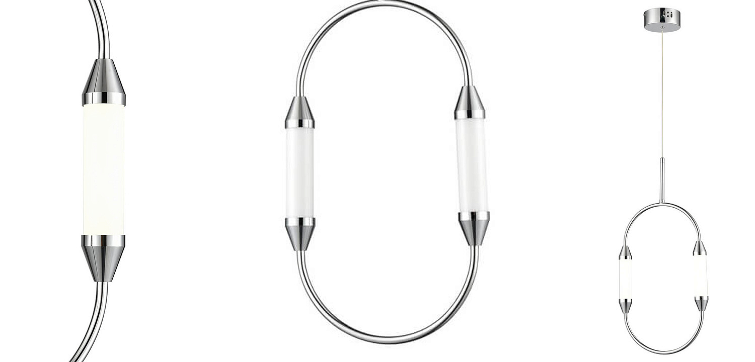 Подвесной светильник Giopato & Coombes CIRQUE Pendant Ellipse Vertical Chrome S Подвесной светильник Giopato & Coombes CIRQUE Pendant Ellipse Vertical Chrome S - Loft-Concept в Липецке