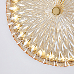 Подвесной светильник с плафоном из рельефного стекла Peony Glass Bronze  варинант исполнения - 6 | Loft Concept в Липецке