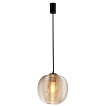 Подвесной светильник со стеклянным рельефным плафоном хром Perforated Glass 25 варинант исполнения - 2 | Loft Concept в Липецке