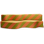 Дизайнерский модульный диван волнистой формы с цветным принтом Poltronova Superonda Sofa варинант исполнения - 4 | Loft Concept в Липецке