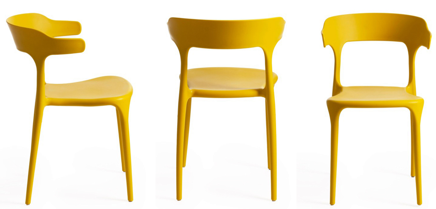 Стул Joris Yellow Plastic Стул Joris Yellow Plastic - Loft-Concept в Липецке