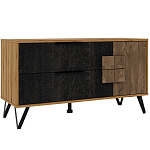 ТВ-тумба с  2-мя ящиками и закрытыми полками Stone Effect варинант исполнения - 2 | Loft Concept в Липецке