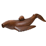 Статуэтка деревянная в виде двух китов Mammals варинант исполнения - 2 | Loft Concept в Липецке