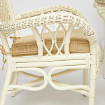 Комплект обеденный из ротанга Eloise grand white варинант исполнения - 4 | Loft Concept в Липецке