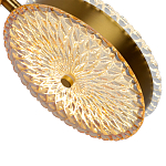  Подвесной светильник с плафонами из рельефного стекла Peony Glass Bronze Two варинант исполнения - 3 | Loft Concept в Липецке