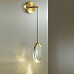 Бра с плафоном в форме капли Crystal Transparent Drop варинант исполнения - 2 | Loft Concept в Липецке